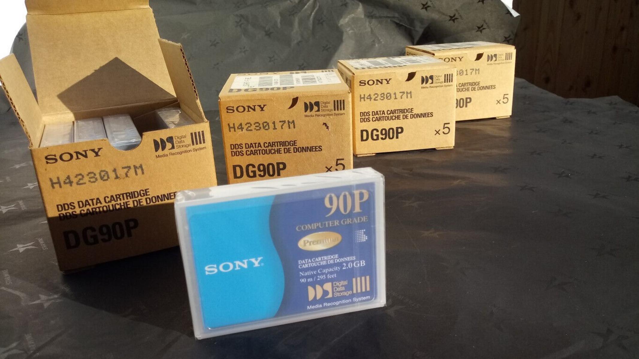 5 x Sony DG90P DDS Data Cartridge 2 GB 90m, € 29,- (8130 Frohnleiten)