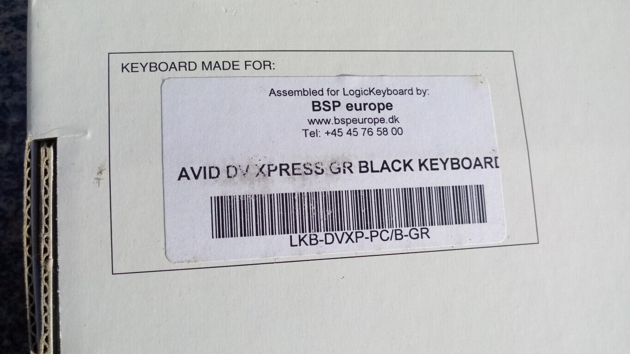 LogicKeyboard Avid DV Express Keyboard QWERTZ PS2, € 39,- (8130 Frohnleiten)