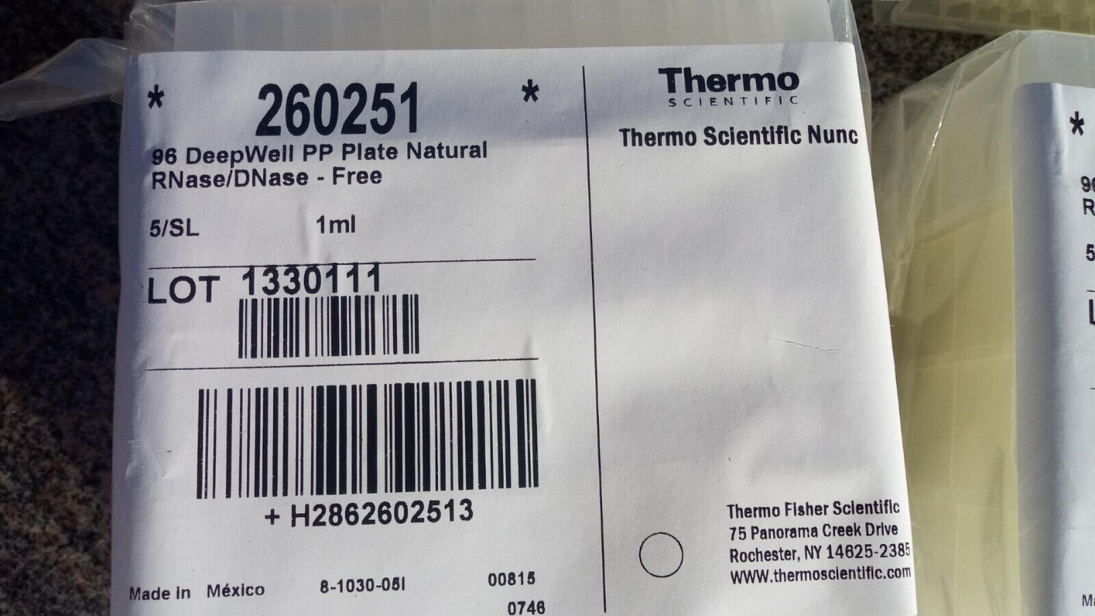 6 x DeepWell PP Plate Natural 96 Rnase/DNase - Free, € 79,- (8130 Frohnleiten)