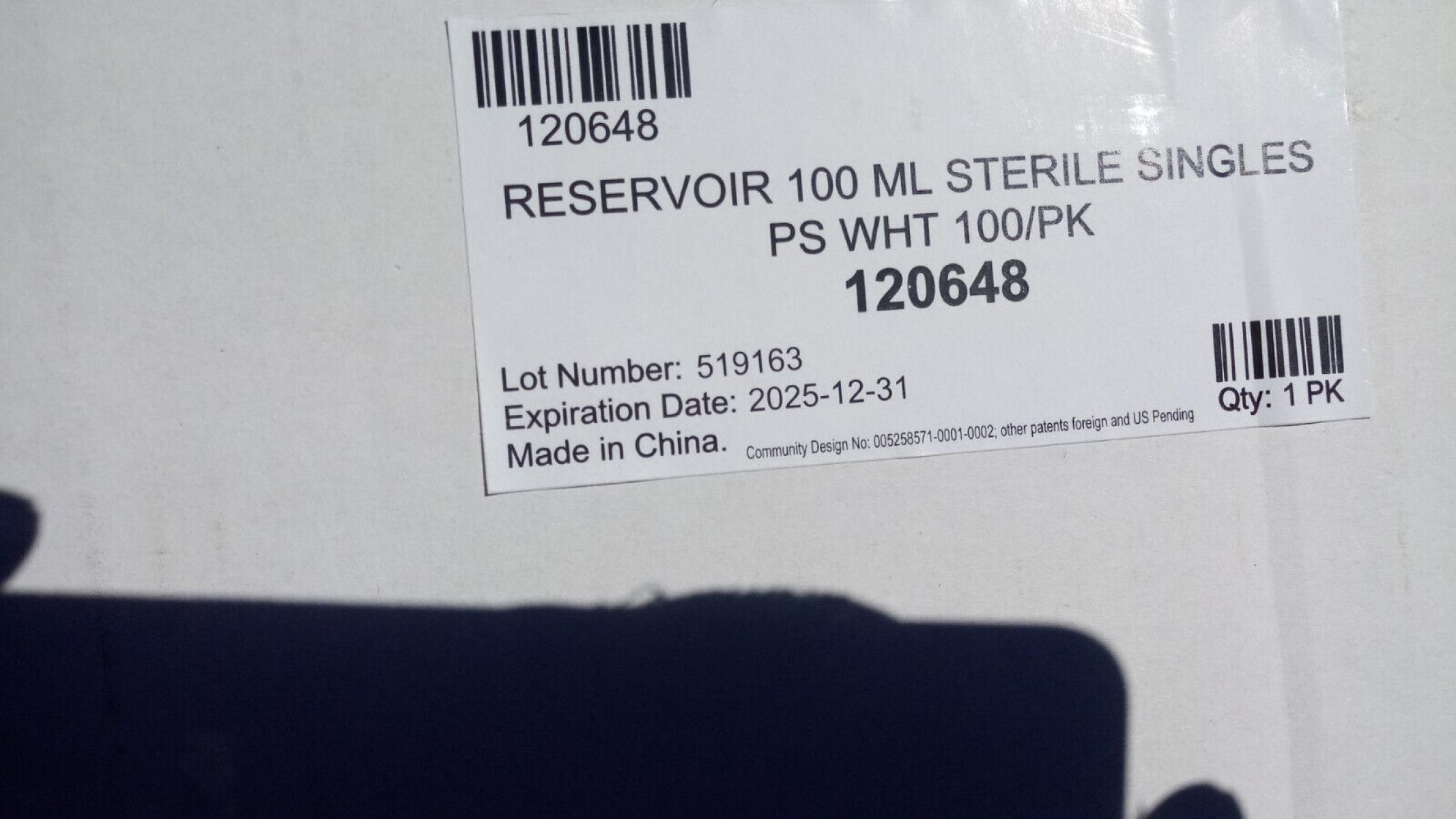 5 x Reservoir 100ml sterile singles 120648, € 49,- (8130 Frohnleiten)